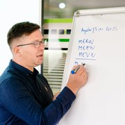 Software architect teaching a School of Centric course about Angular